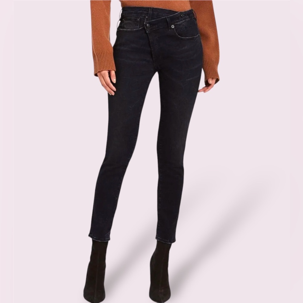 R13 X-Over Skinny Jeans